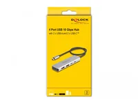 USB 10 Gbps USB Type-C Hub mit 2 x USB Typ-A und 2 x USB Type-C, USB-Hub