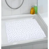Wenko Duschwanneneinlage Paradise Weiss - Breite: 54 cm - Länge: 54 cm - Detailfarbe: Weiss - Detailmaterial: Kunststoff - Grundmaterial: Kunststoff