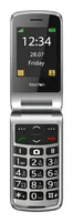 Beafon SL645plus - 2G, Silver Line, Großtastenklapphandy, schwarz-silber