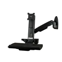 STARTECH.COM Wandmontage Sitz-/ Steh Workstation - 1 Monitor bis zu 60,96cm 24Zoll - VESA - Hhenverstellbarer Ergonomischer
