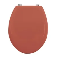 MSV Toilettensitz Terracotta - Detailfarbe: Terracotta - Breite: 36.5 cm - Länge: 42.5 cm