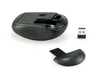 Equip Reisemaus Wireless USB-A LR schwarz