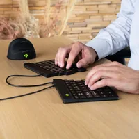 BREAK ERGONOMIC KEYBOARD QWERTY US BLACK WIRED