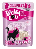 Lucky Lou Nassfutter Extra Food Hühnerfilet in Gelée, 70 g - Tierbedürfnis: Kein besonderes Bedürfnis - Geschmacksrichtung: Geflügel - Zertifikate: Keine Zertifizierung - Fleischsorte: Huhn - Packungsgrösse: 70 g - Futtereigenschaft: Getreidefrei - Ohne k