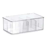 Zeller Present Küchenschrank-Organizer Transparent 27.5 x 16.5 x 9.5 cm - Produkttyp: Aufbewahrungsbox - Ordnungssystem - Detailfarbe: Transparent - Breite: 16.5 cm - Höhe: 9.54 cm - Tiefe: 27.5 cm - Volumen: 4.32 l