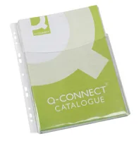 CONNECT Zeigetasche mit Falz Transparent, 5 Stück - Typ: Zeigetasche - Ausstattung: Glatt - Falzungen - Oben offen - Detailfarbe: Transparent - Material: Kunststoff