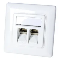 Logilink Dose 2 Module signal weiß Keystone Face Plate