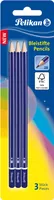 Pelikan Bleistift 2B, Blau, 3 Stück - Strichstärke: Keine Angabe - Härtegrad: 2B - Set: Ja - Anwender: Erwachsene - Schule - Ergnonomisch Schreiben: Nein - Bleistiftart: Bleistift