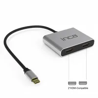 INCA Adapter ITPC-4 Typ C > 2xHDMI 4K30Hz,1xUSB-A,1xUSB-C