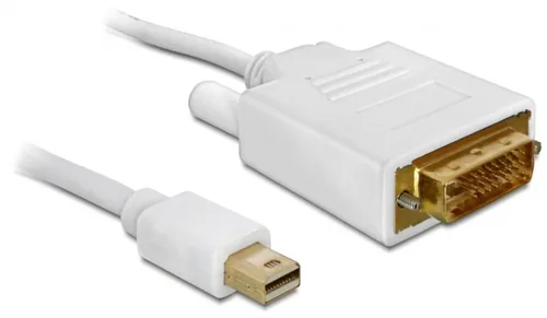 Delock Kabel Mini-DisplayPort - DVI-D, 2 m - Kabeltyp: Anschlusskabel - Videoanschluss Seite A: Mini-DisplayPort - Videoanschluss Seite B: DVI-D - Detailfarbe: Weiss - Kabellänge: 2 m - HDMI Standard: Keine Angabe