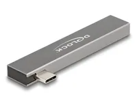 DELOCK 3 Port Slim USB Hub mit USB Type-C zu 1x USB 10 Gbps