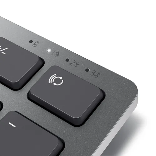 Dell Tastatur-Maus-Set KM7321W Multi-Device Wireless US-Layout - Maus Features: Umschaltbare DPI-Auflösung - Easy Switch - Scrollrad - Tastatur Typ: Standard - Business - Tastaturlayout: QWERTY (US-INT) - Tastatur Features: Hotkeys - Ziffernblock - Einste