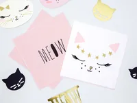 PartyDeco SP33-50 paper napkins Black, Gold, Pink, White 20 pc(s)