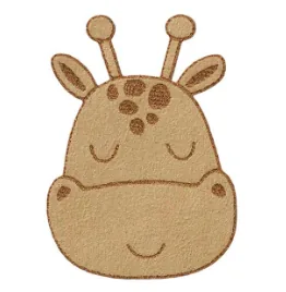Mono-Quick Aufbügelbild Giraffenkopf 1 Stück - Breite: 4.2 cm - Länge: 5.8 cm - Motiv: Giraffe - Anzahl Stück: 1 Stück