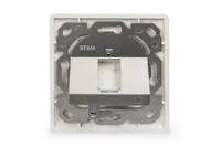 Digitus Wallplate for Keystone Modules, German type, middle plate 50x50 mm, frame 80x80 mm