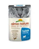 Almo Nature Nassfutter Holistic Functional Cat Sterilised mit Huhn 70 g - Tierbedürfnis: Gewichtskontrolle - Geschmacksrichtung: Geflügel - Zertifikate: Keine Zertifizierung - Fleischsorte: Huhn - Futtereigenschaft: Ohne künstliche Zusätze - Kastriert / S