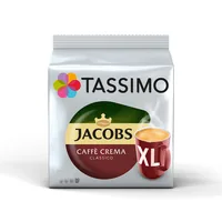 TASSIMO Kaffeekapseln T DISC Jacobs Caffè Crema XL 24 Portionen - Entkoffeiniert: Nein - Produktionsland: Deutschland - Packungsgrösse: 24 Stück - Geschmacksrichtung: Keine - Getränkeart: Café Crème - Kaffeeart: Tassimo