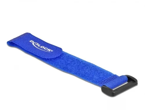Delock Klettkabelbinder Blau 190 mm x 25 mm 5 Stück - Breite: 25 mm - Länge: 190 mm - Produkttyp: Klett-Kabelhalter - Ausstattung Kabelmanagement: Wiederverwendbar - Haftend - Verpackungseinheit: 5 Stück - Material: Klettband