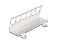 Delock Hutschienenhalter Keystone Metall 6 Port - Typ: DIN-Schienenhalterung - Halterung - Detailfarbe: Silber