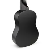 MAX Ukulele UKEY Set Soprano Schwarz 21 Zoll -