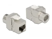 Delock Keystone-Modul RJ45 LSA, Cat.6A werkzeugfrei, geschirmt - Modultyp: Keystone - Anschluss Front: Buchse RJ-45 - Anschluss Rück: LSA - Medientyp: Netzwerk - Schirmung: Ja - Verpackungseinheit: 1 Stück