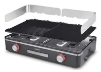 Medion Tischgrill Life MD12027 2400 W - Eingangsspannung: 240 V - Ausstattung: Fettauffangschale - Temperaturkontrolle - Windschutz - Leistung: 2400 W