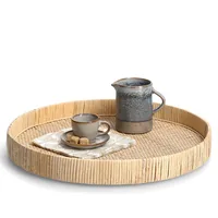 Zeller Present Serviertablett Nature Nature - Material: Rattan - Detailfarbe: Nature - Motiv: Ohne Motiv