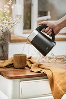 Adler AD 1372B electric kettle 0.6 L 800 W Black, Metallic