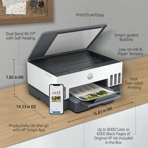 HP Smart Tank 7005 All-in-One Printer Thermal inkjet A4 4800 x 1200 DPI 15 ppm Wi-Fi