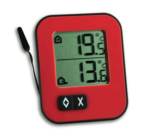 TFA Dostmann Thermometer MOXX Digital, Rot - Detailfarbe: Rot - Anwendungsbereich: Temperaturmessung - Typ: Thermometer