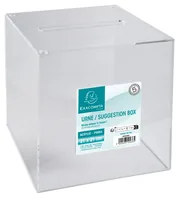 Exacompta Einwurfbox, Transparent - Papierformat: 21 x 21 cm - Aussenanwendung: Keine Angaben - Detailfarbe: Transparent