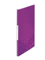 LEITZ Sichtbuch WOW PP A4 46310062 violett 20 Taschen