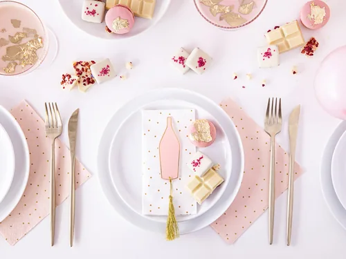 PartyDeco SP33-23-081J paper napkins Gold, Pink 20 pc(s)