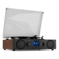 Audizio Plattenspieler Tulsa Braun/Schwarz - Detailfarbe: Braun - Schwarz - Plattenspieler Antriebsart: Riemenantrieb - Platte Geschwindigkeit: 45 U/min - 33? U/min - 78 U/min - Tonabnehmer: Dabei - Tonarm: Gerade - Anwender: HiFi