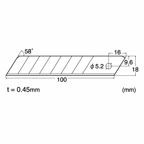 NT Ersatzklingen 9mm BL-150P zu L-500P 6 Stück