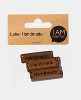 lalana Anhänger Label Handmade 4.3 x 1.3 cm, 10 Stück - Detailfarbe: Braun