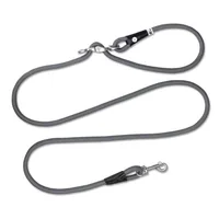 curli Hundeleine Vario Comfort S Dark-Grey - Breite: 0.8 cm - Länge: 2 m - Material: Nylon - Detailfarbe: Dunkelgrau - Produkttyp: Alltagsleine - Tierart: Hund