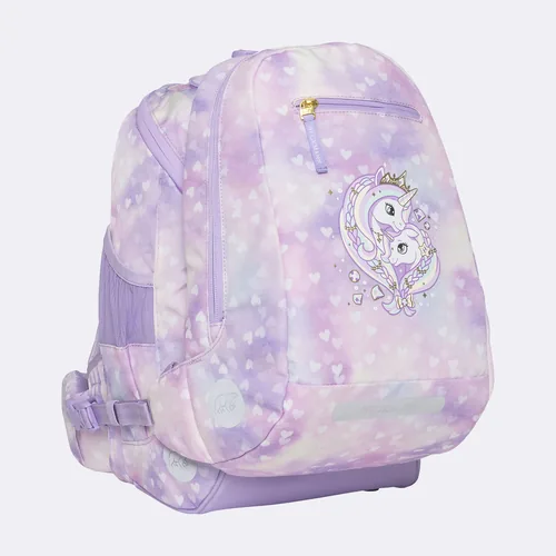Beckmann Schulrucksack-Set Active Air Flx Unicorn Princess, 6-teilig - Altersempfehlung ab: 6 Jahren - Wasserabweisend: Ja - Detailfarbe: Violett - Gewicht: 1000 g - Volumen: 25 l - Motiv: Einhorn