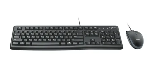 LOGITECH MK120 corded Desktop -  black -  USB -  CH