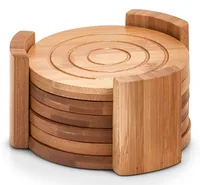Zeller Present 25378 drink coaster Bamboo 6 Round