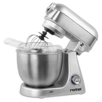 Rotel Küchenmaschine U445CH1 Grau - Funktionen: Schlagen - Rühren - Mixen - Kneten - Detailfarbe: Grau - Gerätetyp: Küchenmaschine - Leistungsaufnahme Betrieb: 1000 W - Timerfunktion: Nein - Display vorhanden: Nein