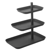 Yamazaki Etagere Tower 3-stufig, Schwarz - Produkttyp: Etagere - Materialtyp: Metall - Material: Metall - Detailfarbe: Schwarz - Anzahl Etagen: 3 × - Stapelbar: Nein
