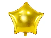Partydeco Folienballon Star Gold - Packungsgrösse: 1 Stück - Grösse: 48 cm - Motiv: Stern - Produkttyp: Folienballon - Material: Folie - Detailfarbe: Gold