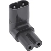 InLine Netzadapter IEC 60320 C8 / C7 - oben/unten gewinkelt 2pol.