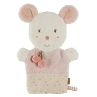 fehn Baby-Waschhandschuh Maus - Material: Baumwolle - Packungsgrösse: 1 Stück - Produkttyp: Waschlappen - Detailfarbe: Alt Weiss - Beige - Rosa