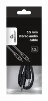 Gembird 1.2m, 3.5mm/3.5mm, M/M audio cable Black