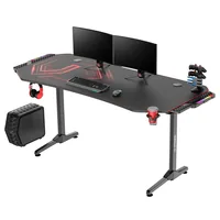 Ultradesk Gaming Tisch Frag XXL Rot - Beleuchtung: Nein - Höhenverstellbar: Nein - Detailfarbe: Rot - Material: Stahl