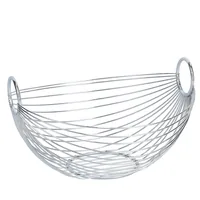 Zeller Present 24895 serving basket Oval Metal Silver