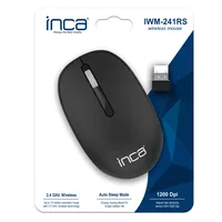 INCA Maus IWM-241RS 1200 DPI,CANDY DESIGN 3D,Black, 2,4GHz