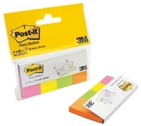 Post-it Page Marker Post-it Index Mehrfarbig, 4 Stück - Verpackungseinheit: 4 Stück - Detailfarbe: Gelb - Orange - Pink - Grün